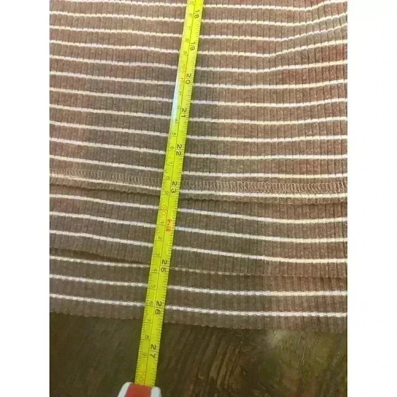 In Loom Womens Large Ribbed Long Sleeve Stripped Loose‎ Henley Style Shirt NWOT - Picture 6 of 9